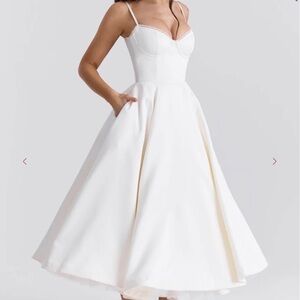 House of CB Ivory Midi Dress